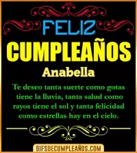 GIF Frases de Cumpleaños Anabella